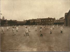 Photograph of  the boys playground at Ackworth School