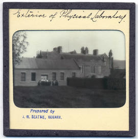 Exterior of physical laboratory, University of Tasmania, Queen's Domain, Hobart, late nineteenth ...