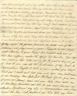 5 Mar 1821 - Ann Johnston to cousin John Meredith