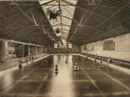 Photograph of boys in the swimming bath at Ackworth School